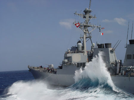 USS Sullivans at sea
